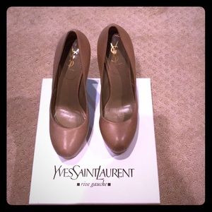 YSL nude pumps
